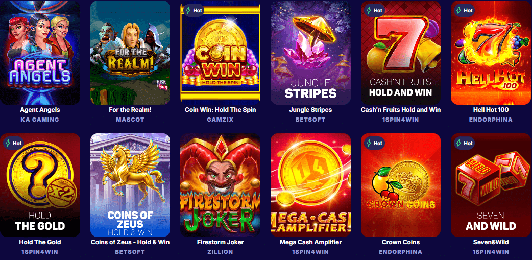 Spin Panda casino games 